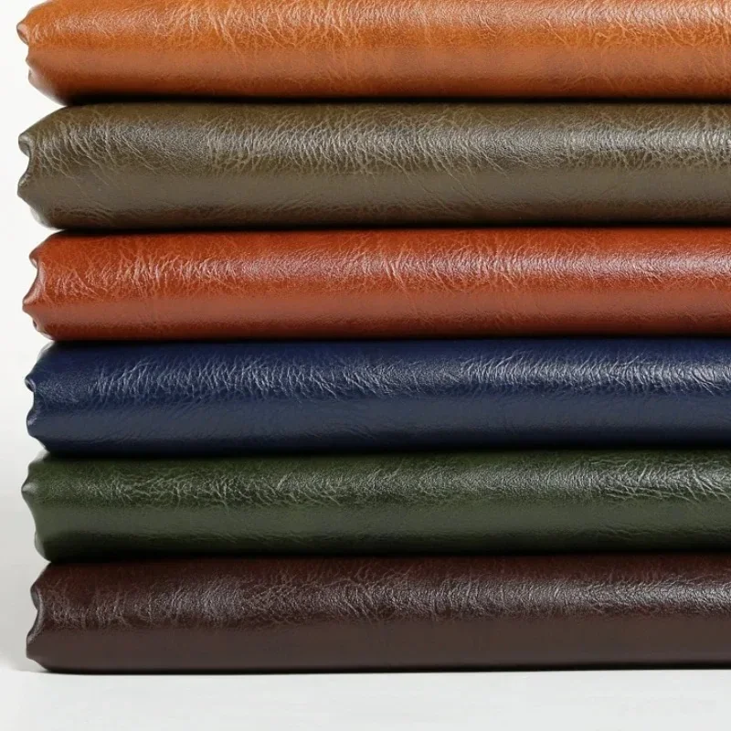 Faux PU Leather Fabric By Meter Retro for Bag Sofa Car Furniture Chair Repair Soft Waterproof Ecoleather Upholstery Fabrics