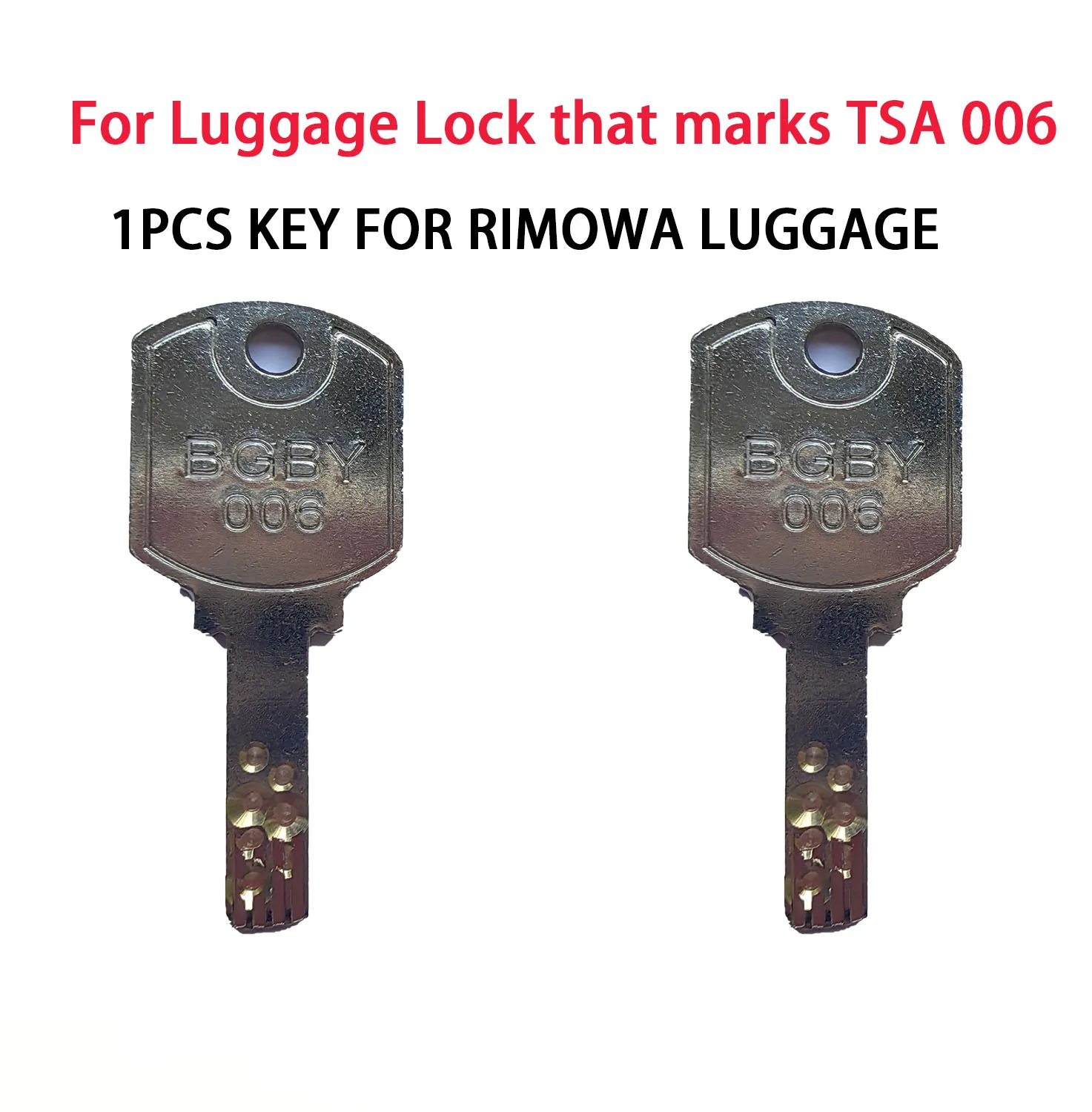 TSA006 Key, TSA006 Master Luggage Lock Keys Compatible with Luggage Suitcase Password Locks Copper, 1 piece