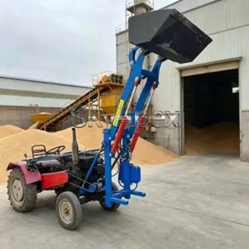 Compact Hydraulic Farm Tractor Front Loader Reinforced Agricultural Loading Device For Orchard Garden Narrow Space Farming Jobs view 6