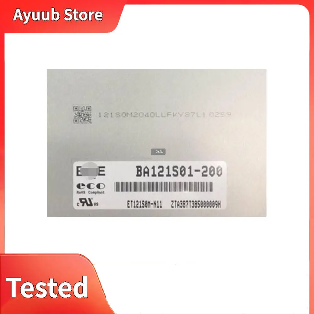 

Original 12.1" Tested industrial display screen LCD BA121S01-200