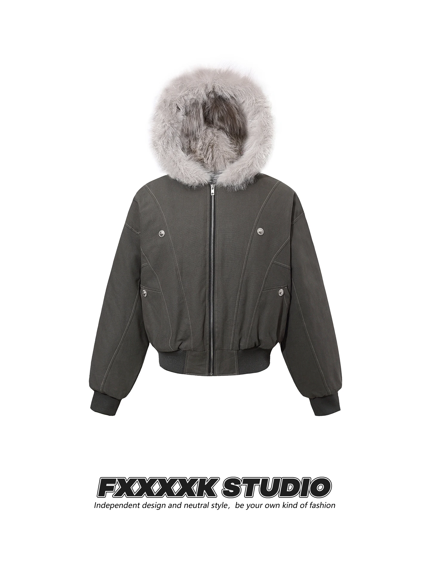 

FXK оригинальный ретро американский модный брендовый меховой воротник Mountain Eagle Jaet хлопковая рабочая одежда пальто зимнее Thiened теплый с капюшоном