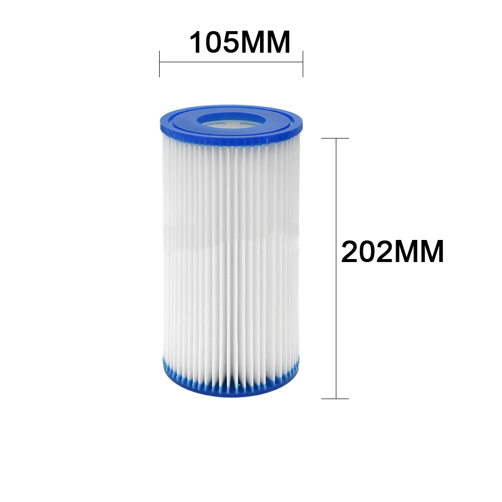 Type A / C Filter Cartridge Compatible with Intex 29002 Bestway 58012 Type III CATRIDGE pump Swimming Pool, Replacement Filter