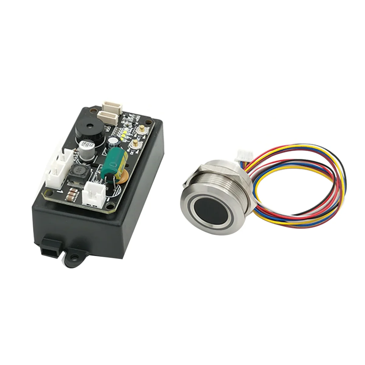 -A25M KS220-L+R503 DC30-75V 2 Relays Fingerprint Access Control Board Parts Kit With Self-Locking/Ignition/Jog Mode With Admin/U