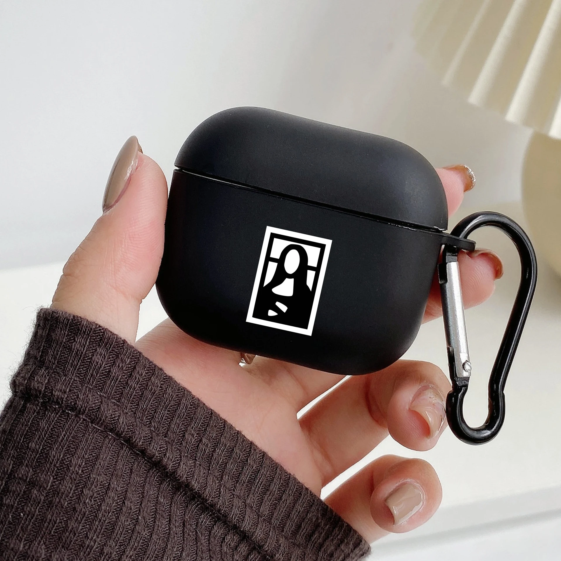 Earphone Case For Airpods 4 3 2 1 Pro3 Pro2 Shockproof With Keychain Aesthetic David Mona Lisa For Airpods 4 Cover