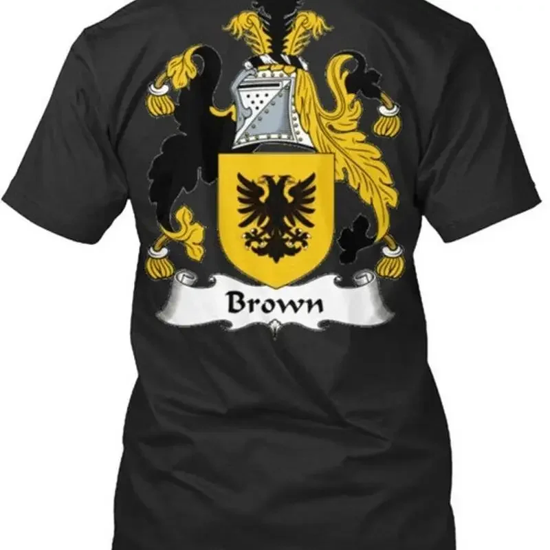 Brown Irish Coat Of Arms Size Premium T Shirt M 2XL