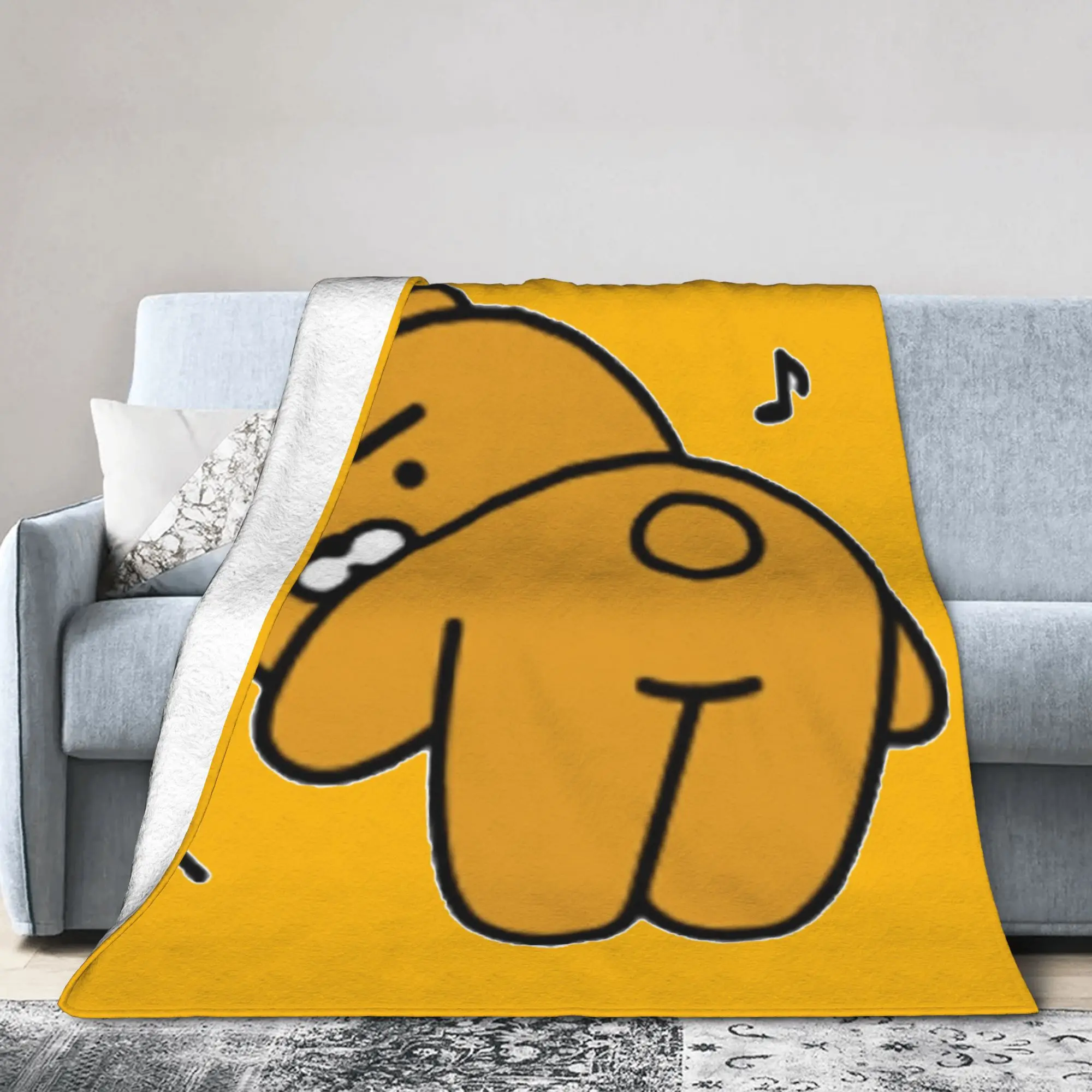 K-Kakaos F-Friends  Hello! Ryan Flannel Blanket  Funny Throw Blanket for Home Hotel Sofa  125*100cm Rug Piece,