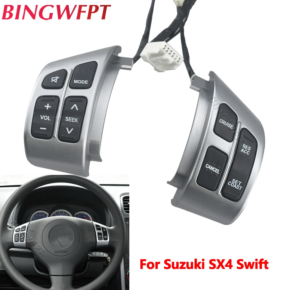 

Steering Wheel Button For Suzuki SX4 1.8 1.6 Steering Wheel Audio Channel And Constant Speed Cruise Control Button Volume Switch