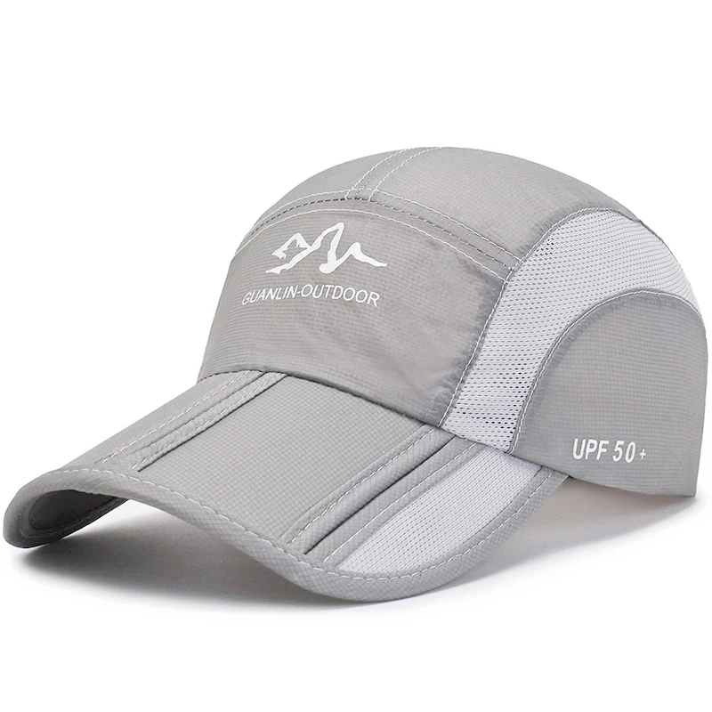 Summer quick-drying baseball cap men and women breathable Snapback  folding sport hat outdoor protection mountaineering sun hat