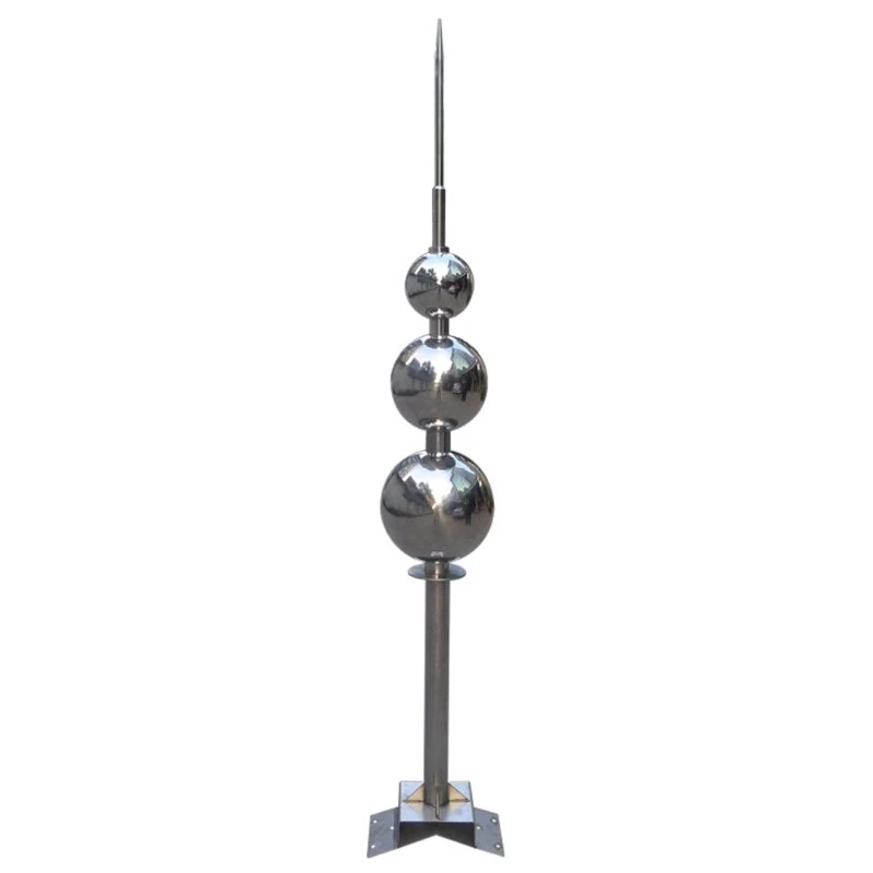 

Household spherical lightning rod Spherical decorative lightning rod for roof