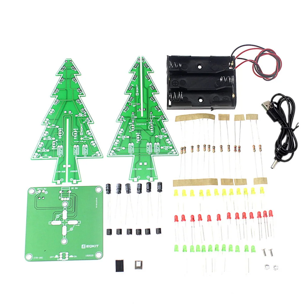 

1Pcs LED Flashing Christmas Tree Mini Simulation Artificial Small Tree for Indoor Outdoor Decoration Desktop Decor Not