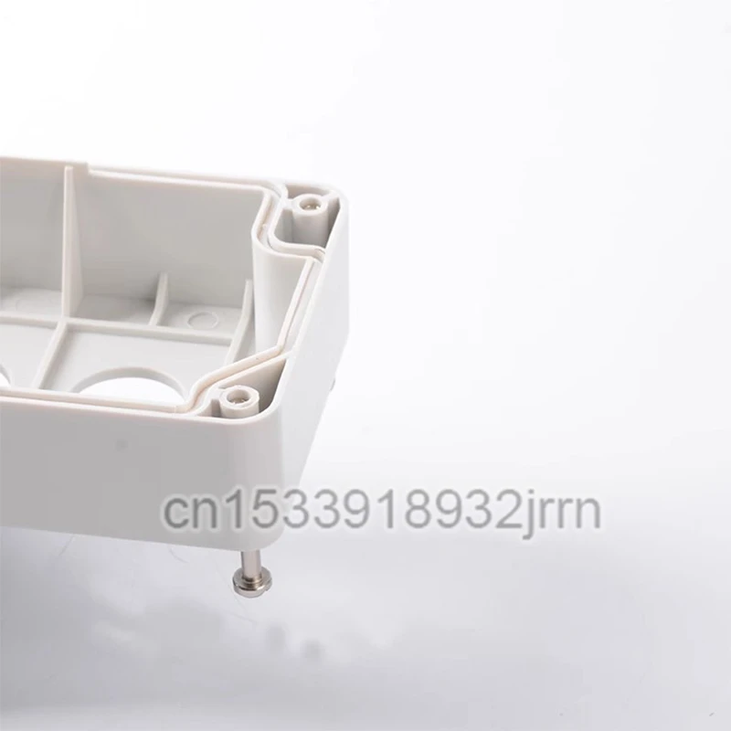 1Pcs 22mm Waterproof Button Switch Control Box 1/2/3/4/5 Hole Industrial Indicator Box White Yellow