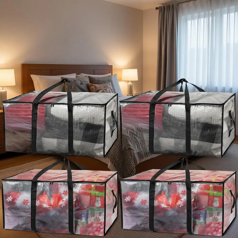 

Extra-Large Moving and Storage Bags with Backpack Straps, Zippers, and Handles - 6 Pack for Heavy-Duty Packing