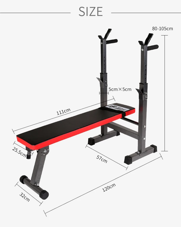 For W02327 Adjustable Fitness Biceps Weight Bench Dumbbell Flat Premium Multi Weight Workout Training Unisex Safety Steel