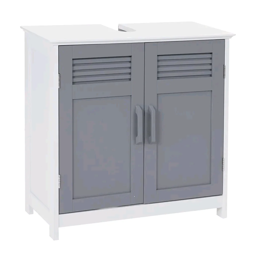 ！@Combohome Wooden Vanity Cabinets Floor Standing Storage Cupboard Basin Unit Under Sink Bathroom Washbasin Cabinet