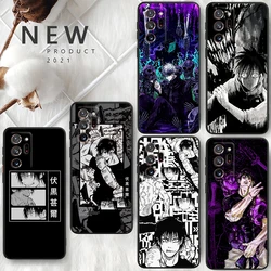 Jujutsu Kaisen Gojo Toji For Samsung A55 A35 A25 A15 A14 A73 A53 A13 A05S A03S A02S A71 A52 A32 Black Soft Phone Case