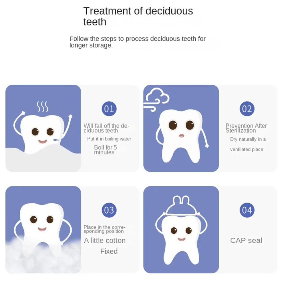 Milk Teeth Organizer Birthday And Shower Gift Keepsake Teeth Storage Box Baby Tooth Box Tooth Collection Case Tooth Container