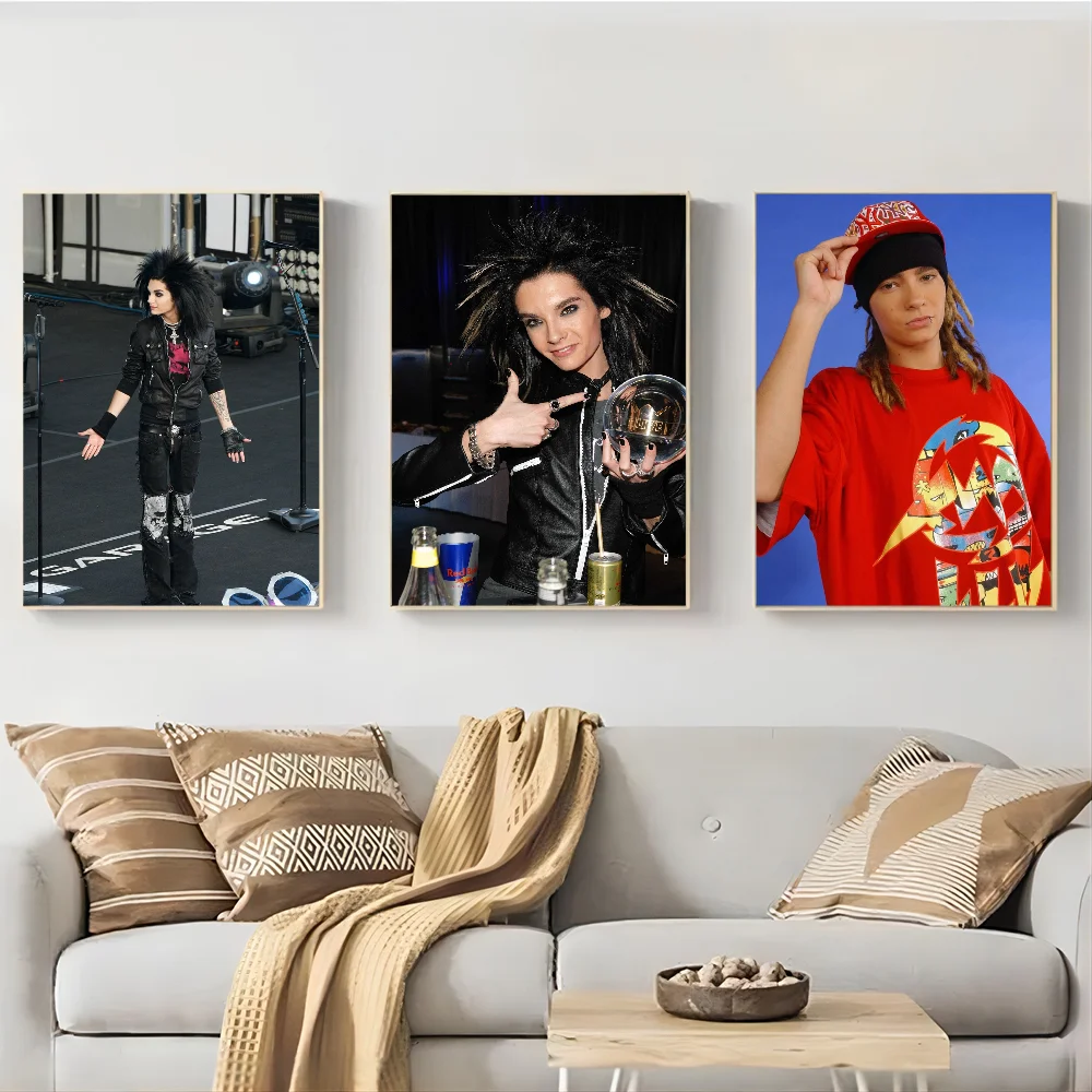 ملصق فني ذاتي اللصق Tokio-Bill Tom K-Kaulitz ، ملصق ورقي مقاوم للماء ، مقهى ، غرفة بار ، ديكور جداري ، فندق ، 1 #2