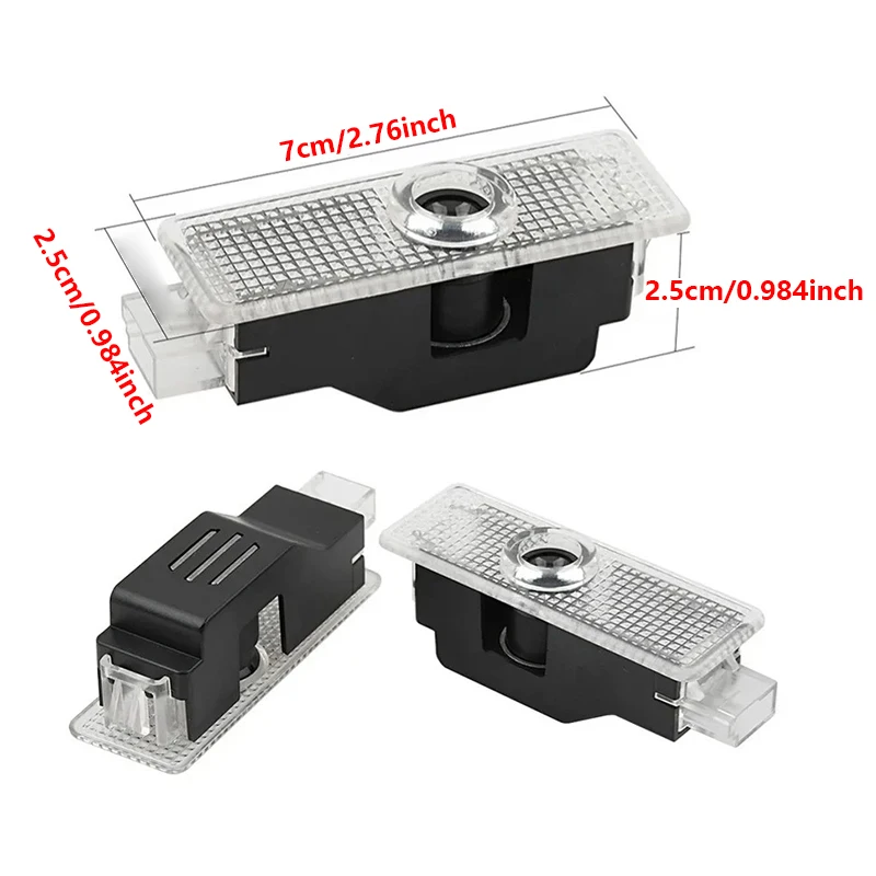 2Pcs 3D ABS HD LED Car Door Courtesy Welcome Projector Lights Ghost Shadow Lamps For BMW E70 F15 E90 E87 E92 F30 F10 E60 X1 X3