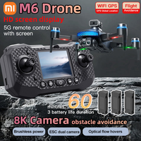 Xiaomi M6 Drone 4K Professional with Screen 5G WIFI Dron 8K HD Cameras Aerial  Brushless Motor FPV RC Quadcopter UAV Helicopter