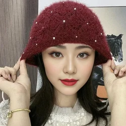 Women Winter Hat High Elasticity Streetwear Warm Anti-shrink Women Winter Cap Women For Holiday