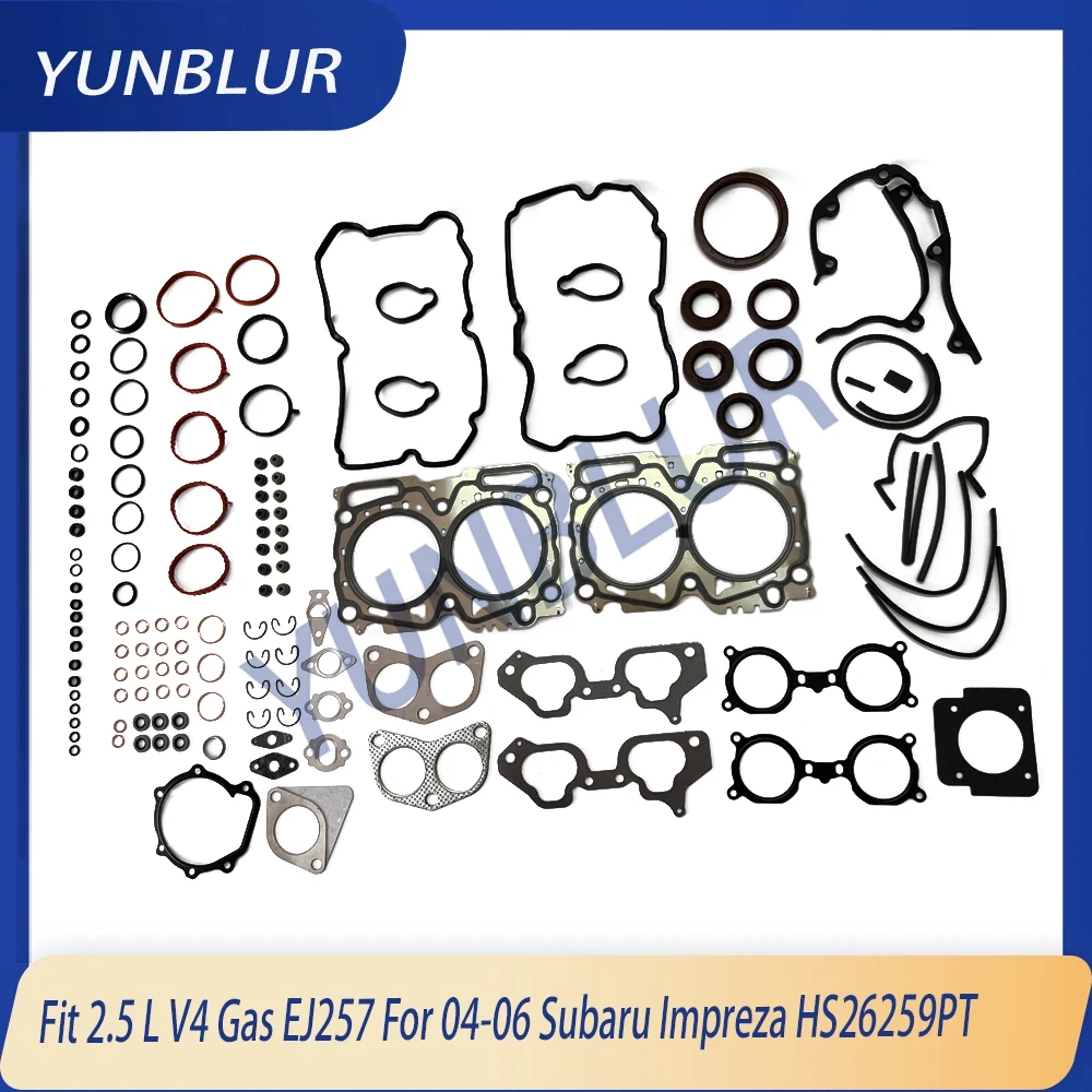 

Engine Cylinder Head Full Gasket Set Fit 2.5 L V4 Gas EJ257 For 04-06 Subaru Impreza HS26259PT