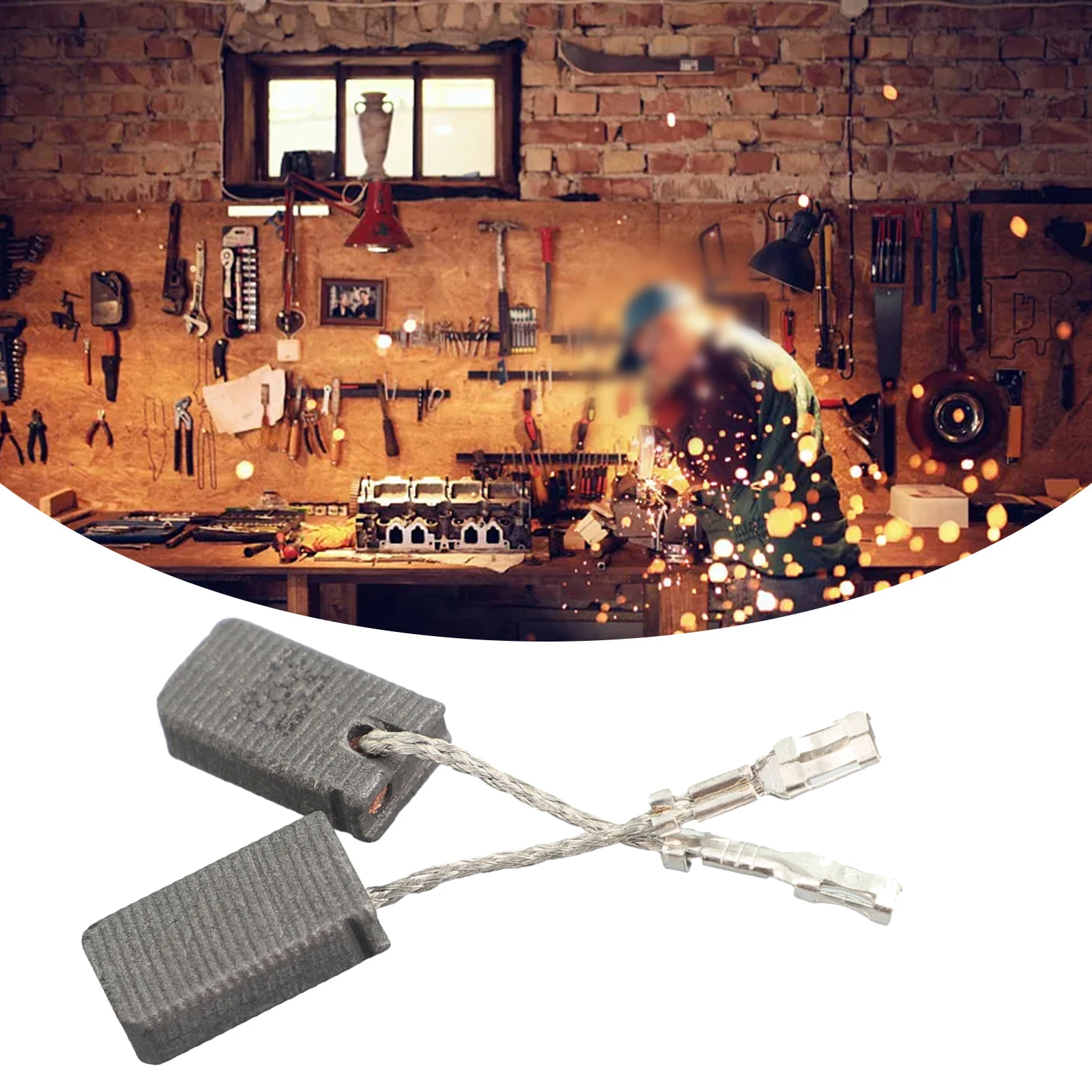 Accessories E64 Carbon Brush Self-Stop Carbon And Metal Carbon Brush GWS12-125S/GWS12-150SE64 6*10*17mm Brand New