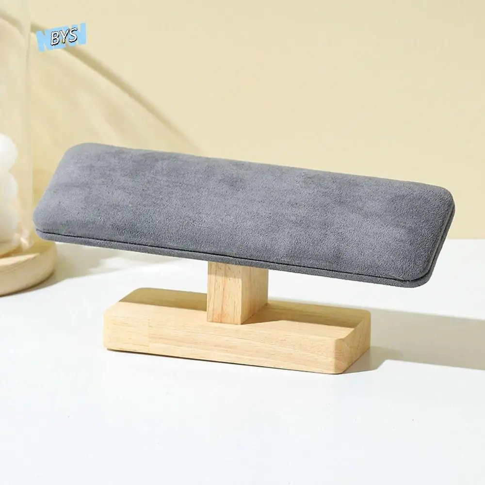 

Деревянная подставка для браслета, бархатный однослойный держатель для ювелирной цепочки, вертикальный дисплей для часов, органайзер для ювелирных изделий, повязка на голову