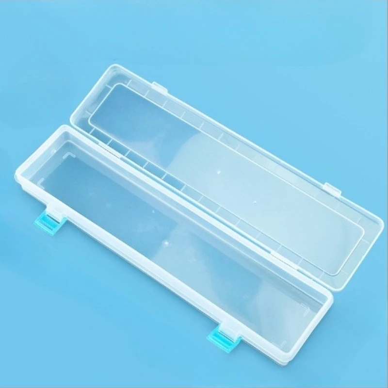 1PC 33x7x3.5cm White Storage Box Portable Protective Case for Brushes Watercolor Pens Art Craft Tools