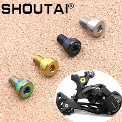 3Pcs Bicycle TC4 Titanium Alloy Rear Derailleur Screw Rear Bolt For Shimano XT 8000 Bike Derailleur Modification Accessories