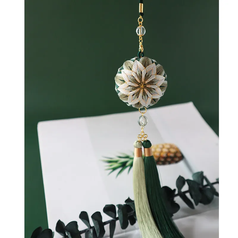 

DIY Embroidery Kit For Beginner Chrysanthemum Ball Cross-Stitch Material Package Knitting Accessorie Needlework Crafts For Adult