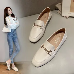 Vendita calda 43 nuove donne appartamenti scarpe donna in pelle traspirante mocassini donna scarpe da barca scarpe Casual da donna Zapatillas De Mujer