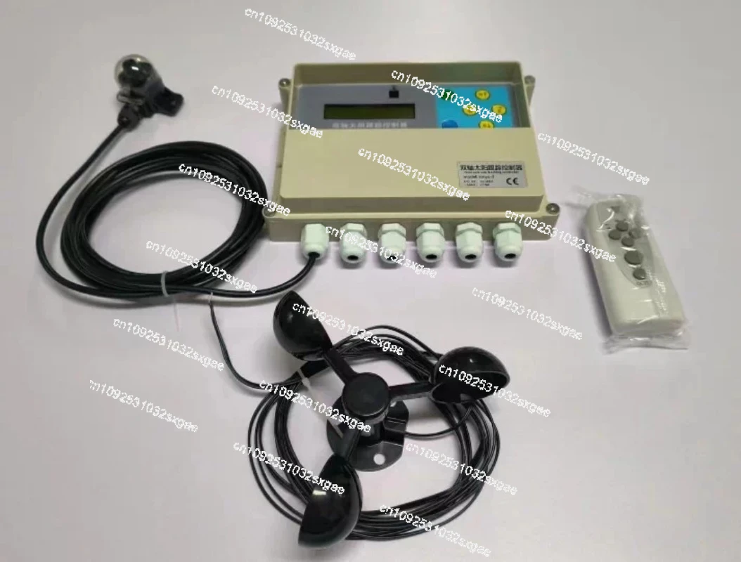 Light-controlled dual-axis solar tracking control of fresh air speed dual-axis solar tracking controller