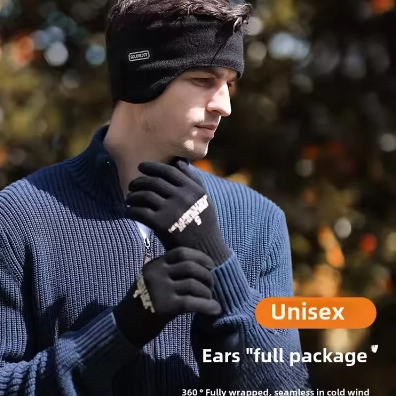 غطاء للأذنين دافئ الشتاء عقال الأذن يفشل الرجال سميكة الدفء تشغيل التزلج في الهواء الطلق عصابة رياضية للرأس الجبين الباردة والدليل يندبروف #5