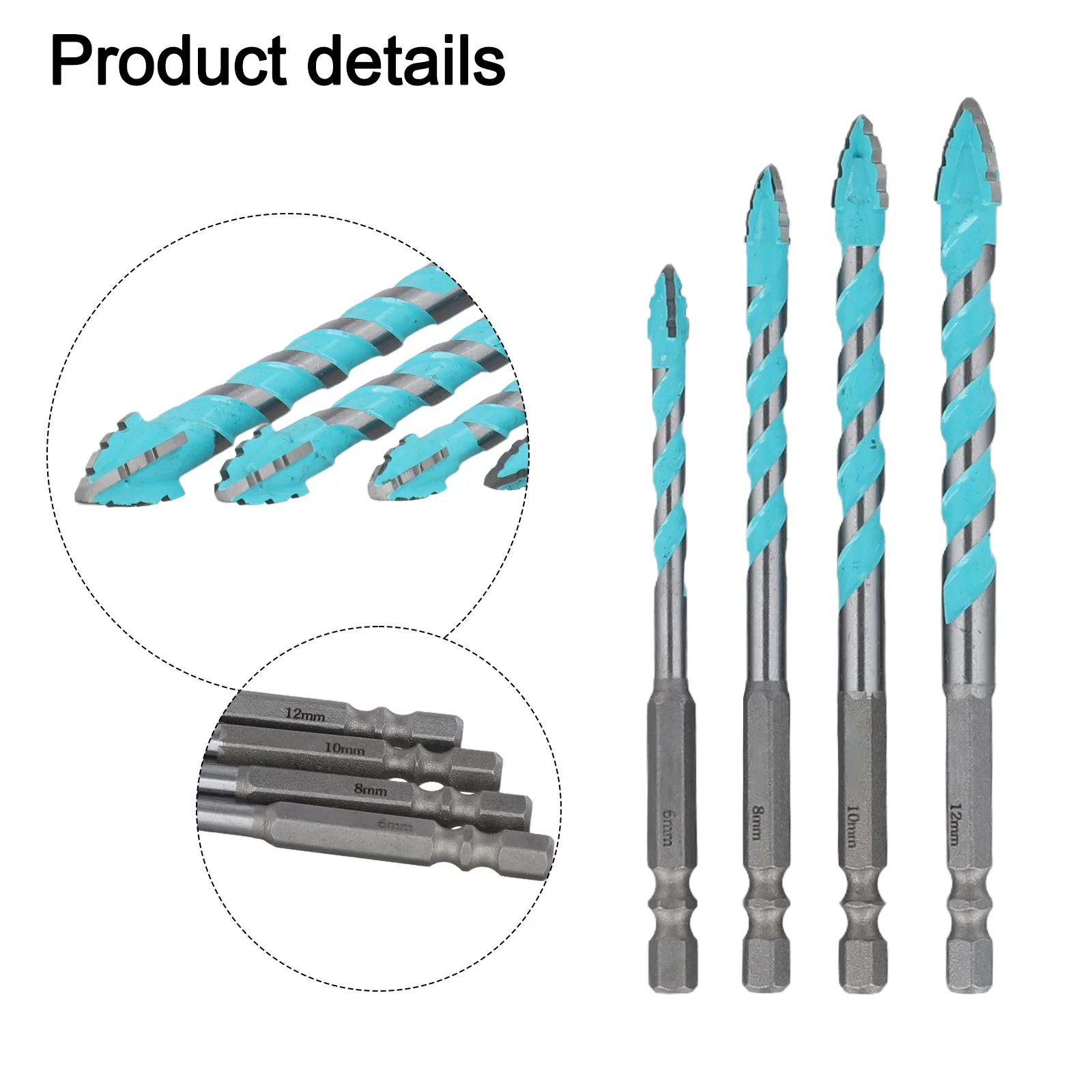 Professional 345PCS Eccentric Drill Bit Set for Precise For Glass Tile Drilling Compatible with Standard Power Tools