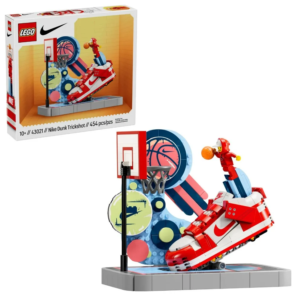 LEGO ®   Конструктор Nike Dunk Trickshot (43021) LEGO ®   минифигурка баскетболиста. Баскетбол для детей от 10 лет и старше, 454 шт.