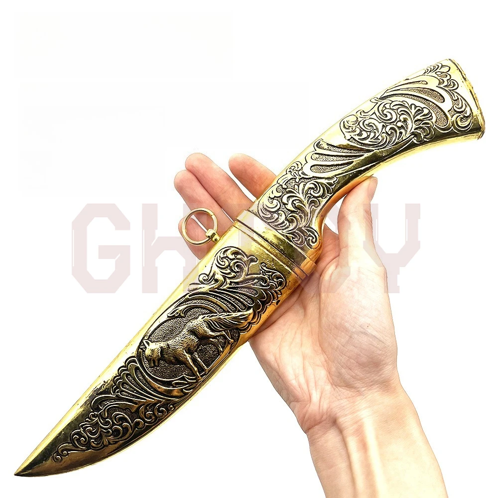 

Монгольские изогнутые ножи 30 см, коллекционные ножи, незаточенные модели оружия, настольные украшения, коллекционные предметы, подарок на день рождения для девочек и мальчиков