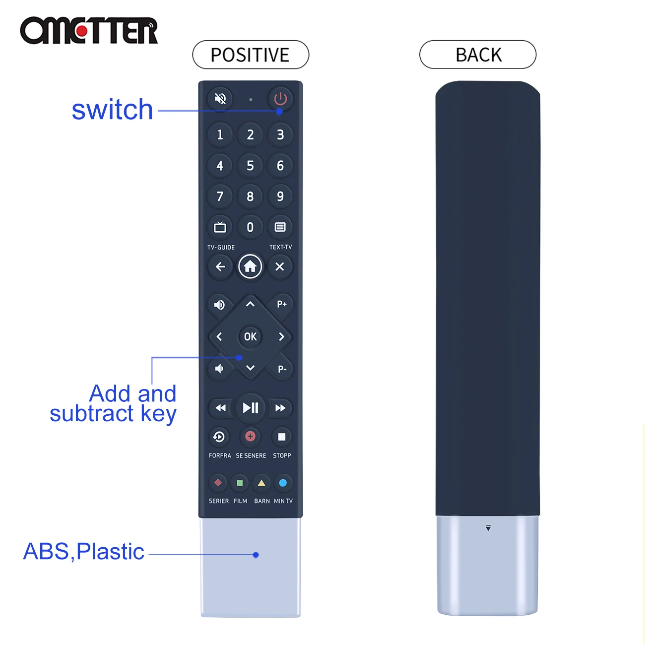 جهاز تحكم عن بعد صوتي جديد لريكس TV SMART boks II SMART-Boks III 4MOD1152 قوي SRT8956 SRT8955