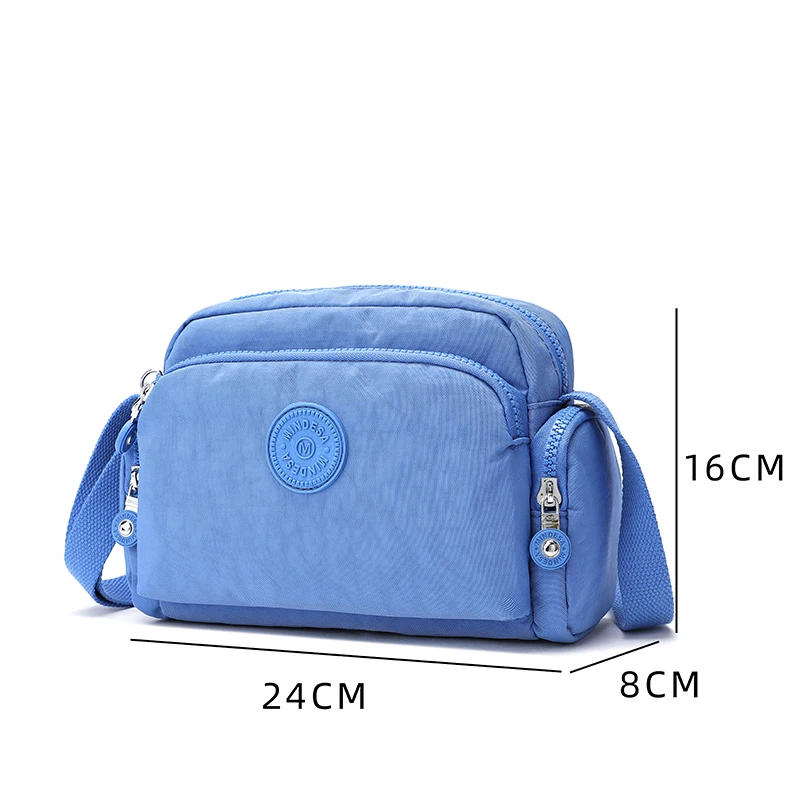 Mindesa High Quality Female Portable Nylon Fashion Leisure Shoulder Bag Crossbody Bag Ladies Bag Women Bag Waterproof 8673