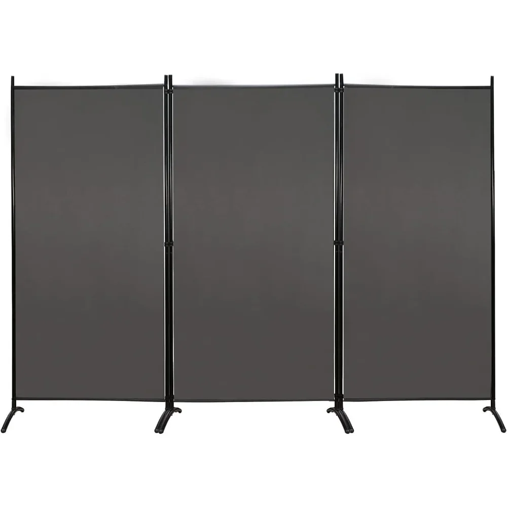 Partition Room Divider 3 Panel Folding Privacy Screen 6 Foot Tall Portable Office Wall Divider Room Divider