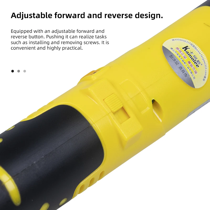 Electric Screwdriver Handheld Cordless with 12V Recharge Lithium Battery Electric Screw Driver Adjustable Torque in Screw Bit