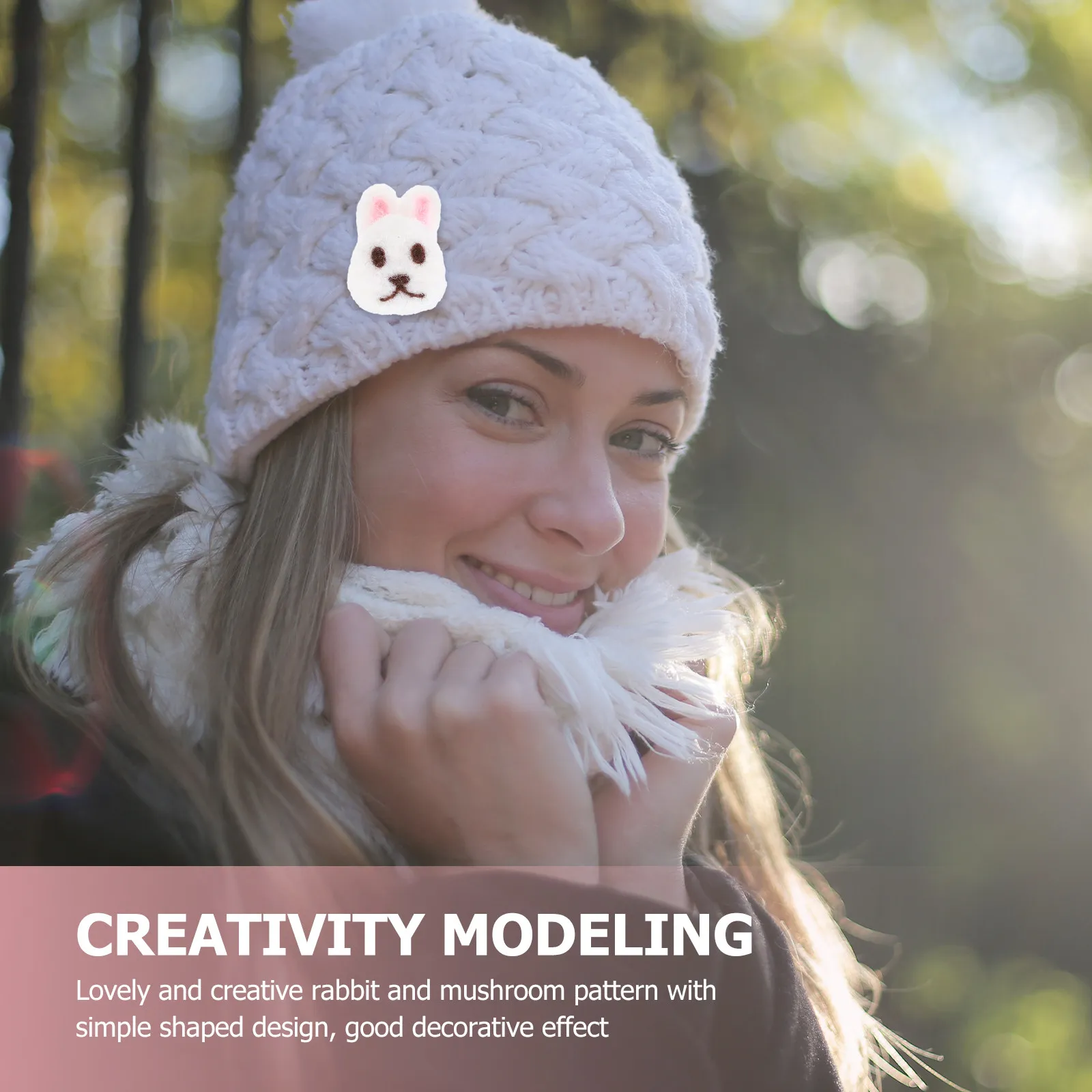 

8 шт. пасхальных кроликов и грибов из войлока, аксессуары для декора, броши для одежды, украшения для головы, материалы для шитья и рукоделия, материалы для брошей своими руками