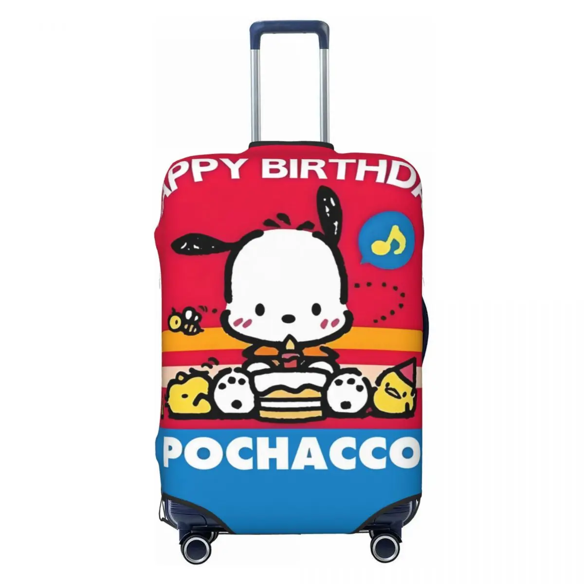 

Custom Pochacco Cute Cartoon Luggage Cover Protector Funny Kawaii Anime Pattern Travel Suitcase Protective Cover for 18-32 Inch