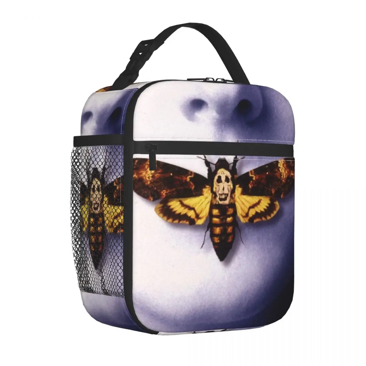 Custom Silence Of The Lambs Face Lunch Bag Men Women Warm Cooler Insulated Lunch Box for Kids School Children