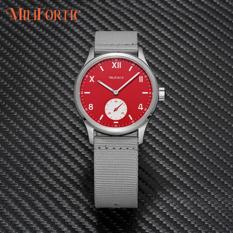 Milifortic 38MM Colorful Dial Quartz Watch Men S117 Sapphire glass VD78 movement Waterproof100M Stainless Steel Minimalist Watch