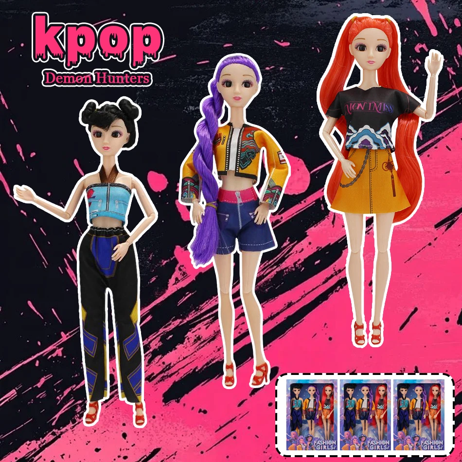 2025 أنيمي جديد KPop شيطان الصيادين muñeca فينيلو juguete رومي ميرا زوي شخصية فينيلو ماسكارا estatuilla ريجالو دي كومبليانوس