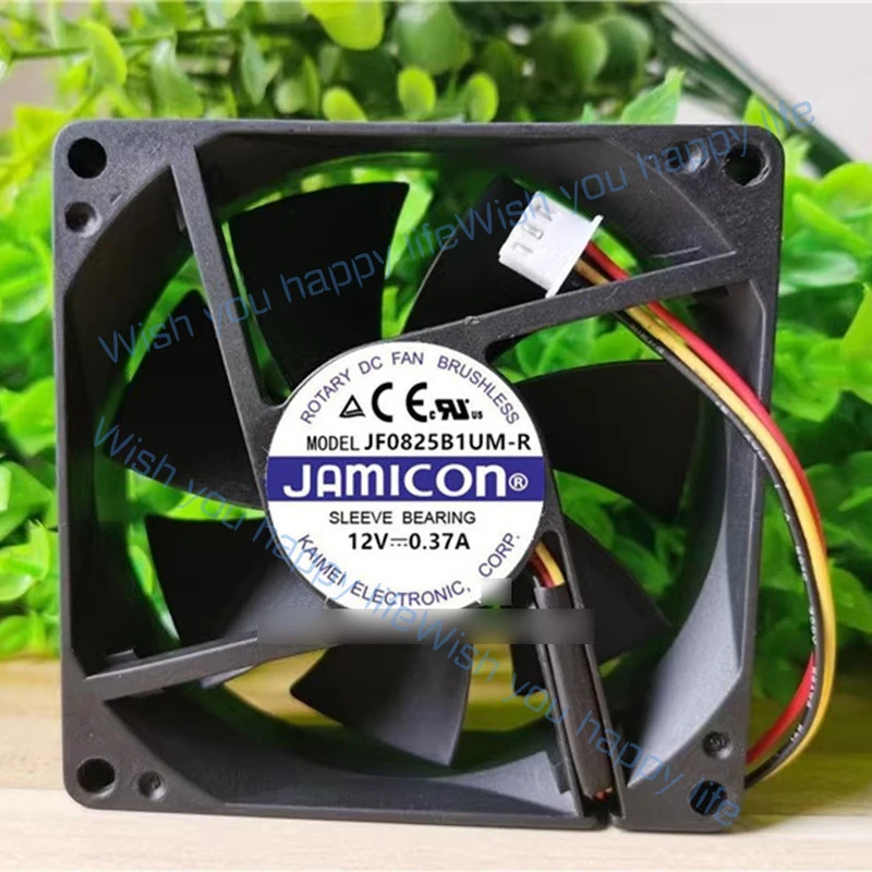 Z FOR  New JAMICON JF0825B1UM-R DC12V 0.37A 3 line cooling fan #rt