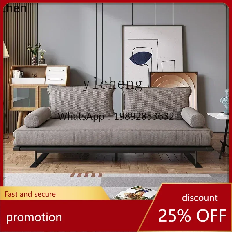 

YFY small apartment living room study cotton and linen multi-functional collapsible folding sofa bed