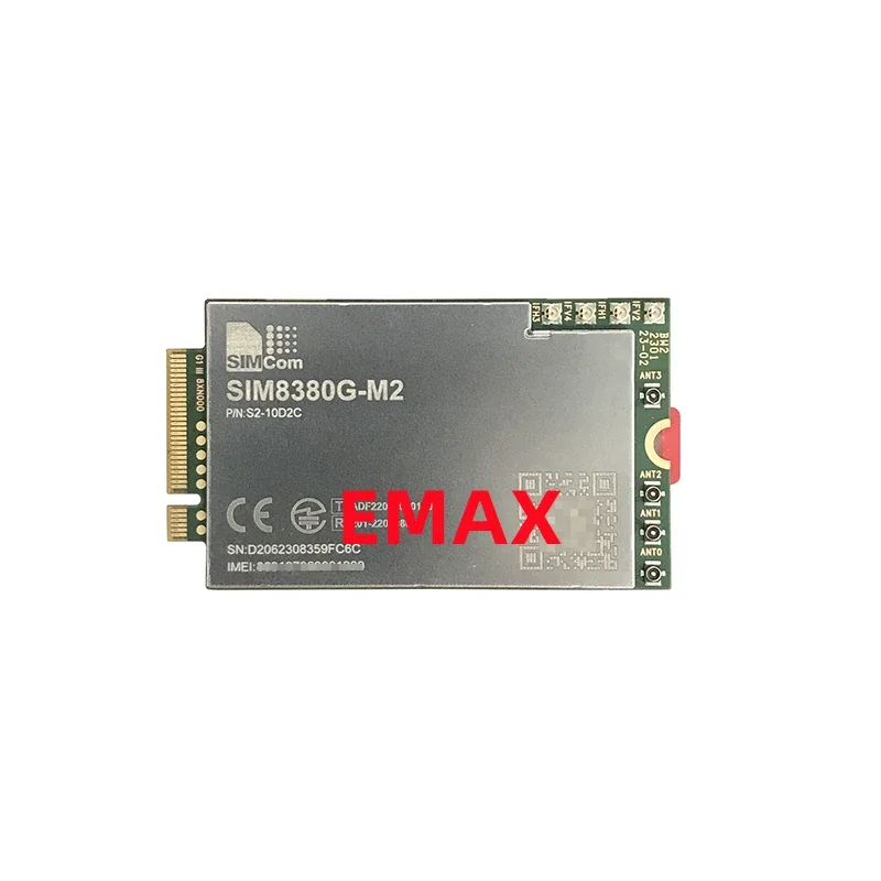 

SIMCOM SIM8380G-M2 Модуль 5G M.2 с антенной 5G + пигтейлами MHF4 Поддержка R16 5G Sub-6G 5G mmwave n257 n258 n260 n261 GNSS