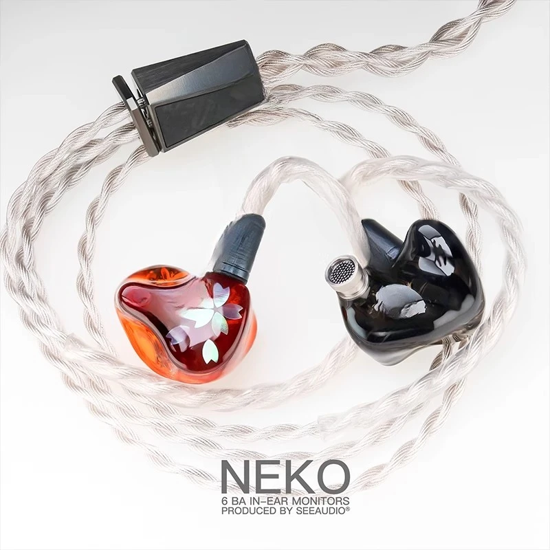 Six-unit moving iron flagship HIFI in-ear earphones