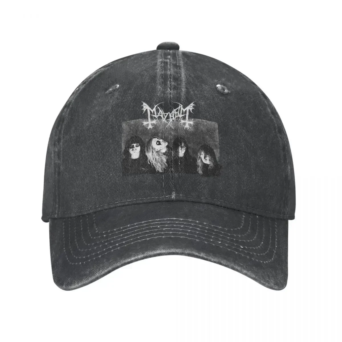 Mayhem Heavy Metal Baseball Cap Vintage Distressed Cotton Death Rock Sun Cap Unisex Outdoor Running Golf Hats Cap